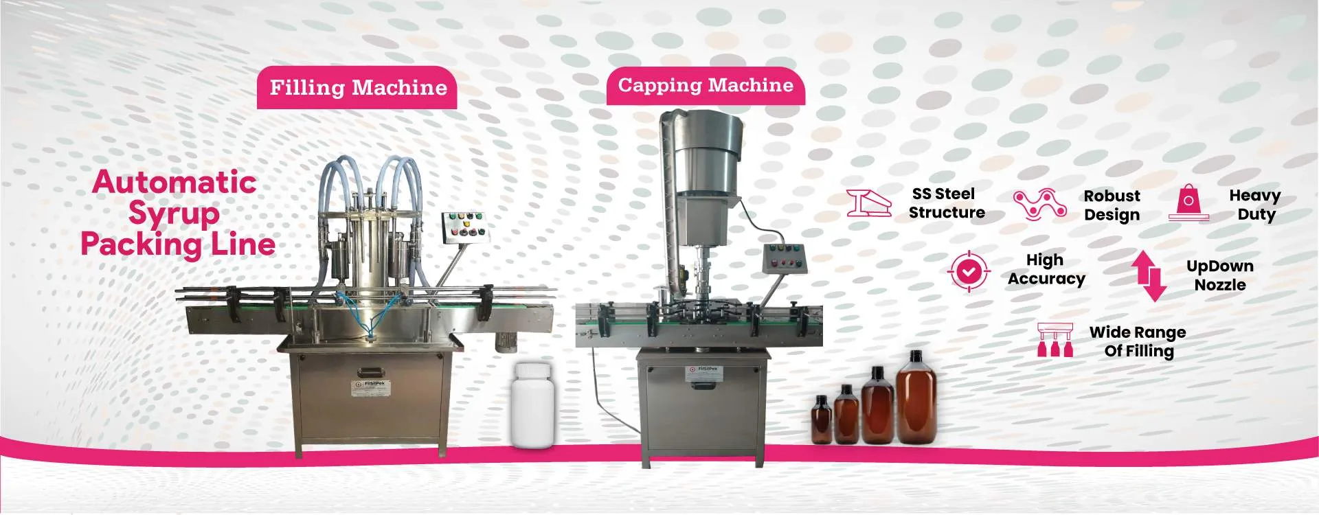 Home 4 Automatic Syrup packing Line 1920 by 750