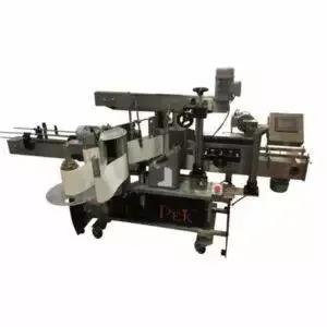 Automatic Two Side Sticker Labelling Machine 3 Front Back and Round Sticker Labeling Machine