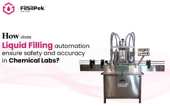 How does liquid filling automation ensure safety and accuracy in chemical labs?