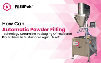 How can automatic powder filling technology streamline packaging of powdered biofertilizers in sustainable agriculture?